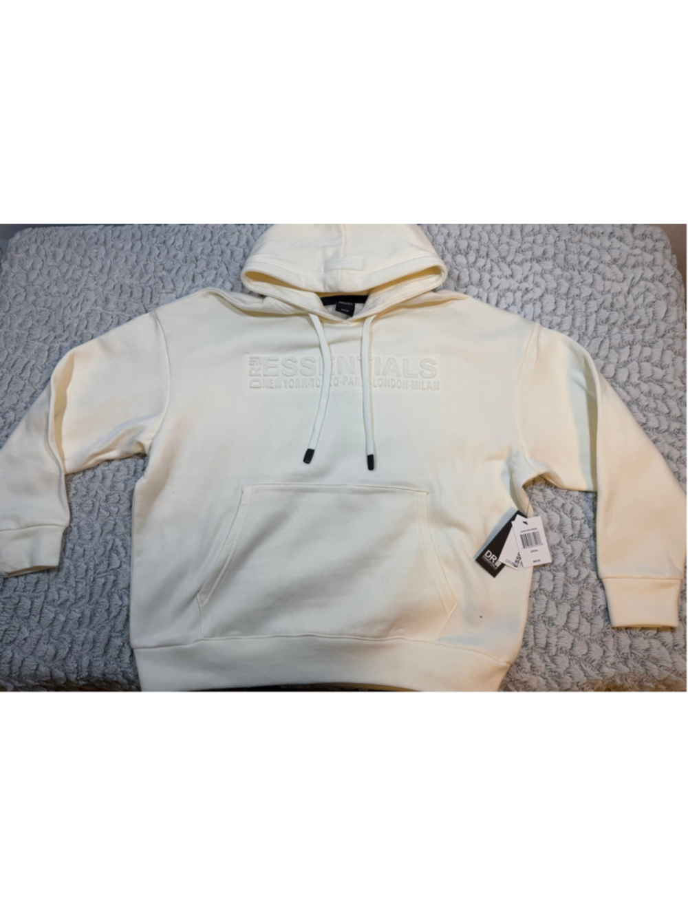 Men's DR Essentials Beige Hoodie Sweatshirt Size S